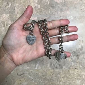 Tiffany & Co Heart Toggle Necklace & Bracelet